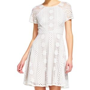 Short Sleeve Crochet Lace Dress
